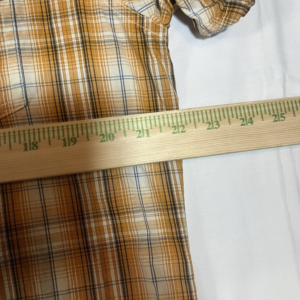 Kuhl Mens Size Large Mountain Grown Plaid Short Sleeve Cotton Linen Blend Shirt - Picture 9 of 10